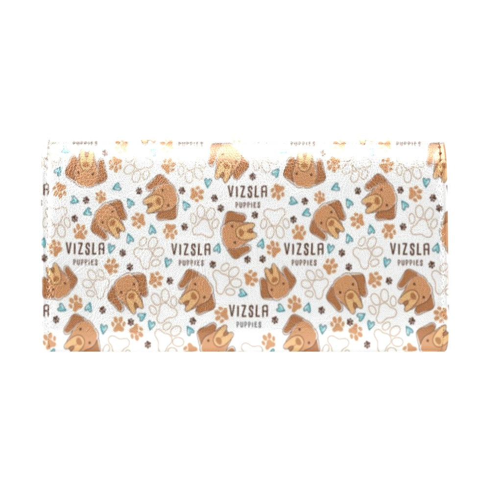 Vizslas Print Design LKS301 Women's Trifold Wallet