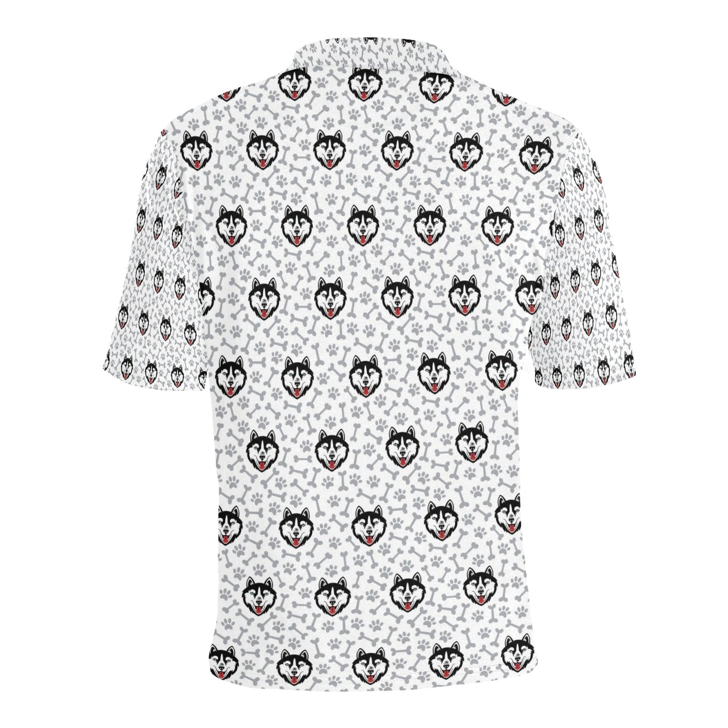 Siberian Huskies Print Design LKS305 Men Polo Shirt