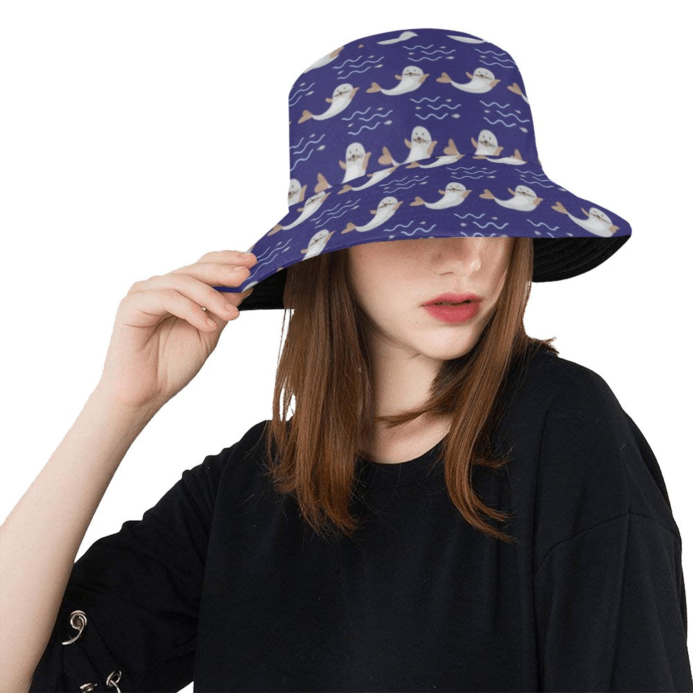 Sea Lion Print Design LKS404 Unisex Bucket Hat