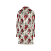 Hibiscus Print Design LKS3011 Women's Fleece Robe