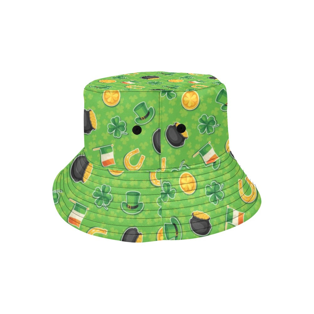 Shamrock Saint Patrick's Day Print Design LKS302 Unisex Bucket Hat