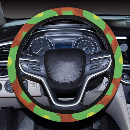 Setters Irish Print Design LKS302 Steering Wheel Cover with Elastic Edge