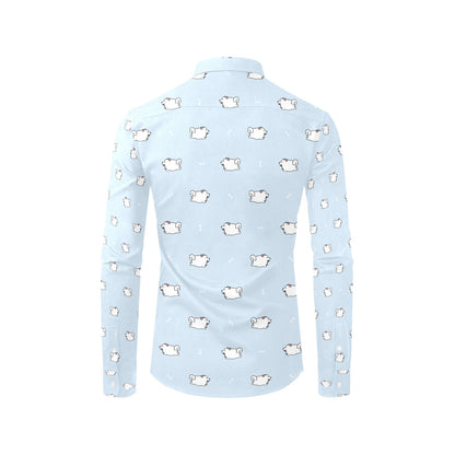 Samoyeds Print Design LKS302 Men's Long Sleeve Dress Shirt
