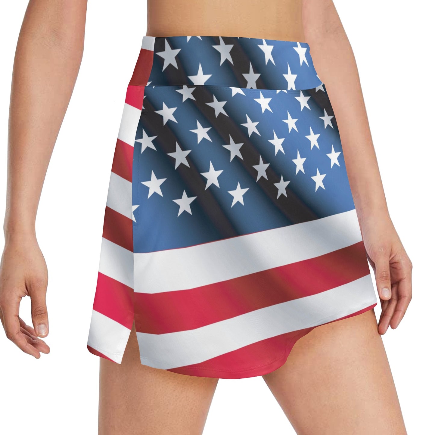 American flag Classic 17" Golf & Pickleball Skort with Pockets
