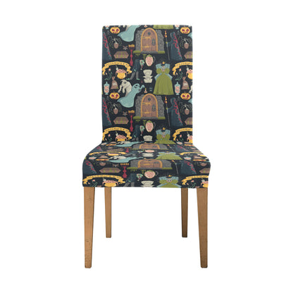Creepy Halloween Print Design LKS304 Dining Chair Slipcover
