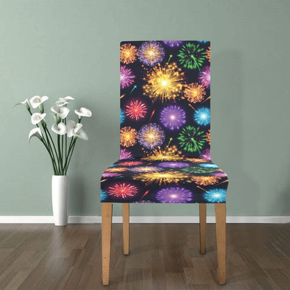 Firework Print Design LKS305 Dining Chair Slipcover