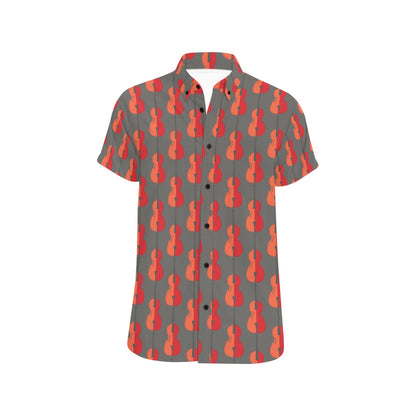 Cello Print Design LKS401 Men Short Sleeve Button Up Shirt