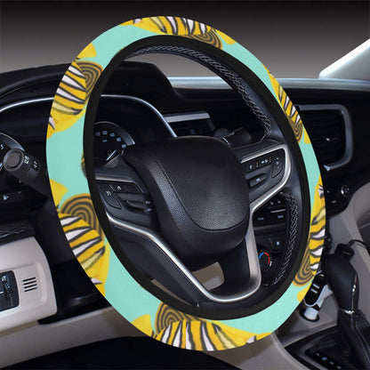 Angelfish Print Design LKS402 Steering Wheel Cover with Elastic Edge