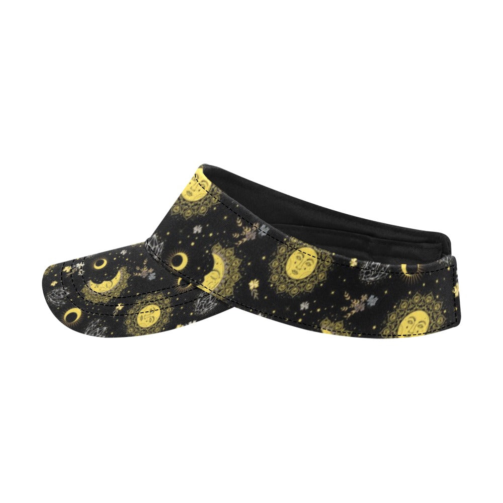 Sun Moon Print Design LKS301 Unisex Sun Visor