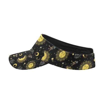 Sun Moon Print Design LKS301 Unisex Sun Visor