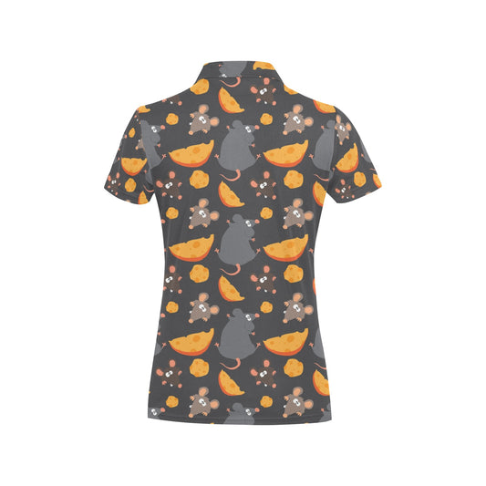 Rat Pattern Print Design 04 Women's Polo Shirt