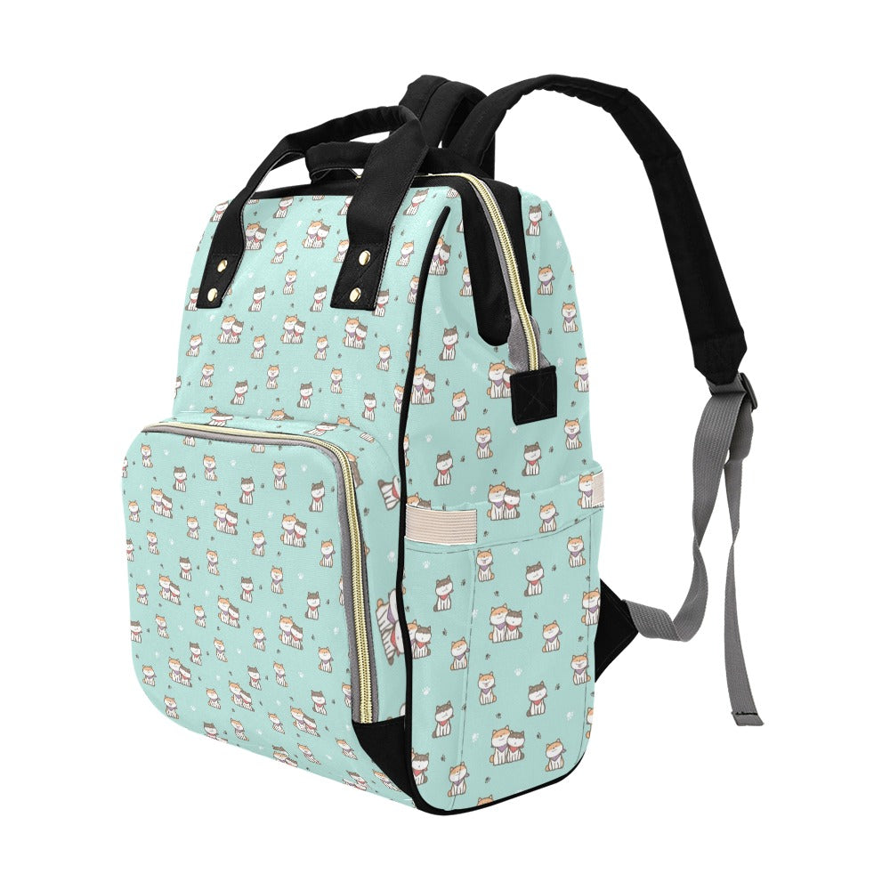 Shiba Inu Print Design LKS302 Diaper Bag Backpack