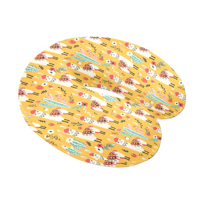 Llama Cute Themed Print U-Shaped Travel Neck Pillow