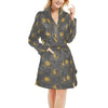 Sun Moon Print Design LKS305 Women's Fleece Robe