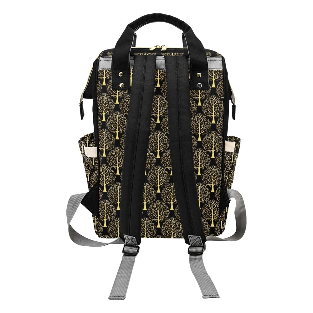 Tree Of Life Print Design LKS302 Diaper Bag Backpack