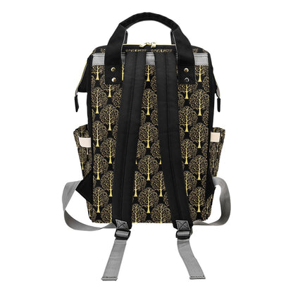 Tree Of Life Print Design LKS302 Diaper Bag Backpack