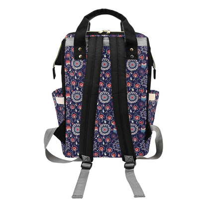 Suzani Print Design LKS305 Diaper Bag Backpack