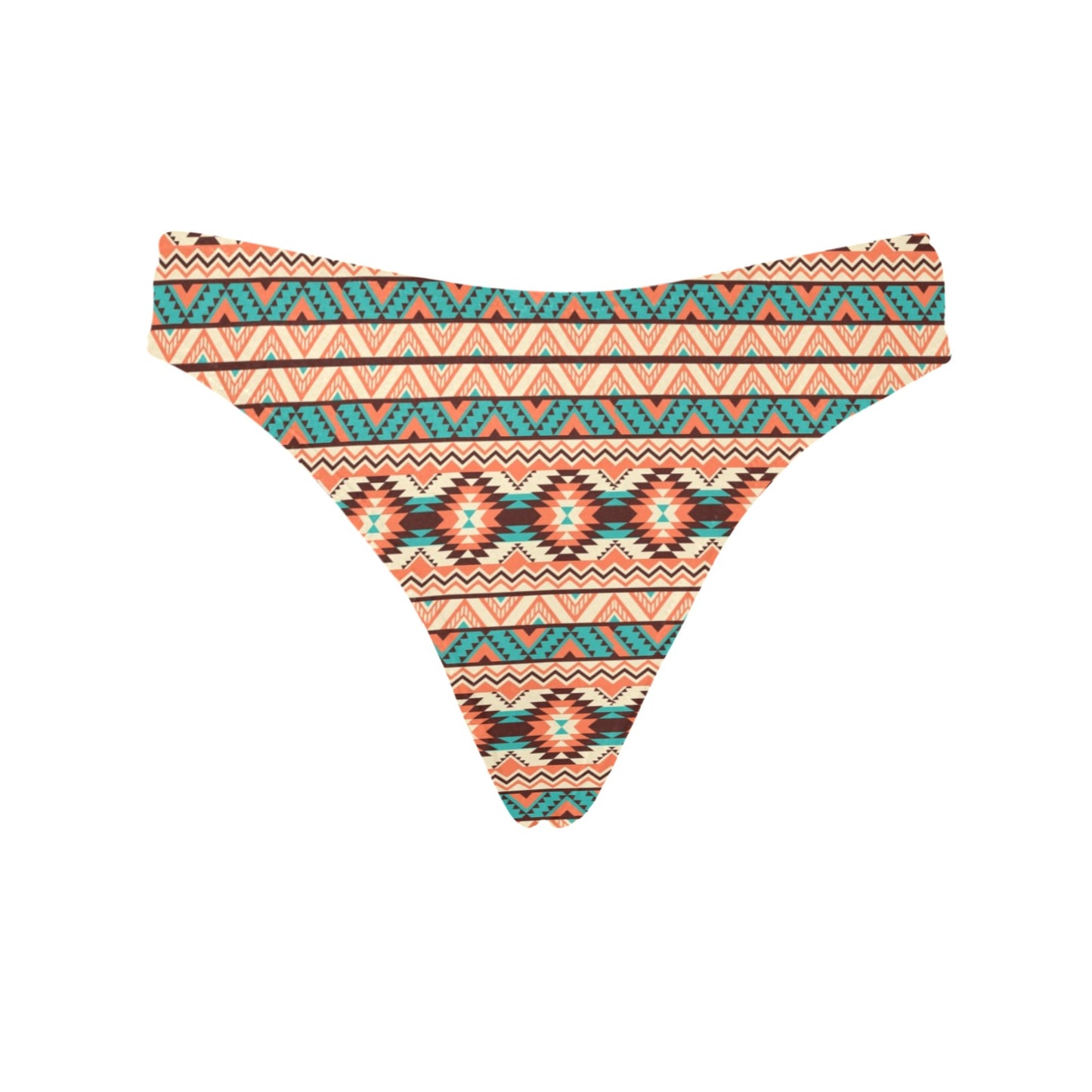 Navajo Western Style Print Pattern Women's Thongs