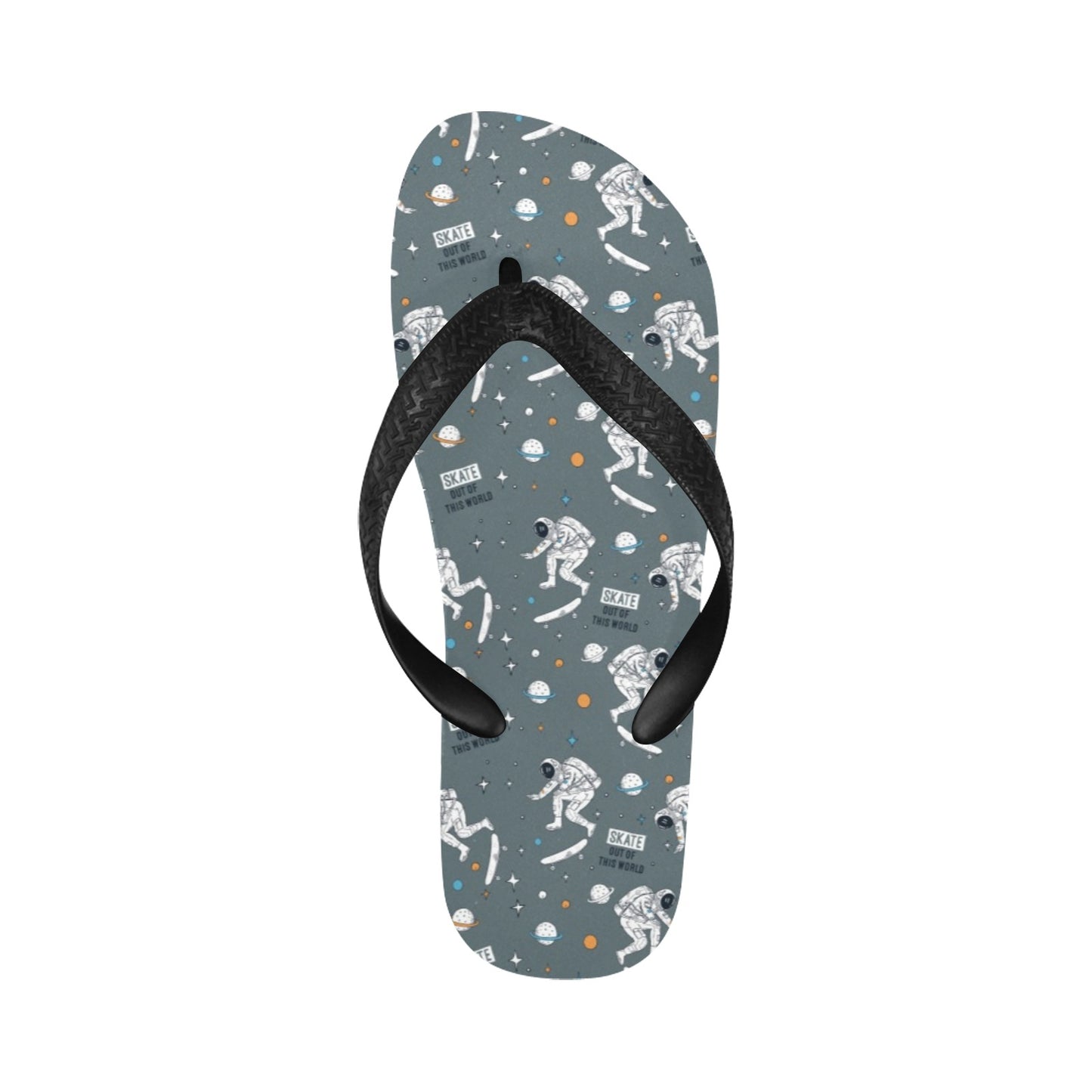 Skateboard Print Design LKS306 Flip Flops