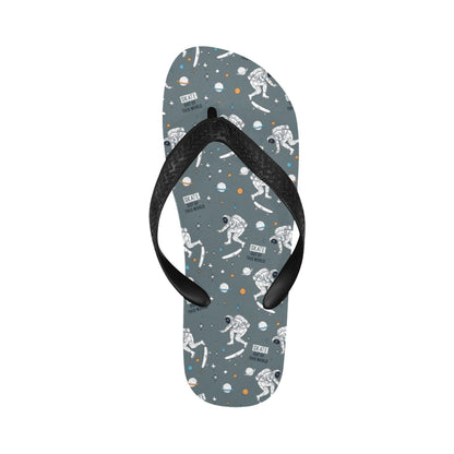 Skateboard Print Design LKS306 Flip Flops