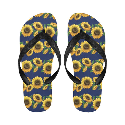 Sunflower Print Design LKS307 Flip Flops