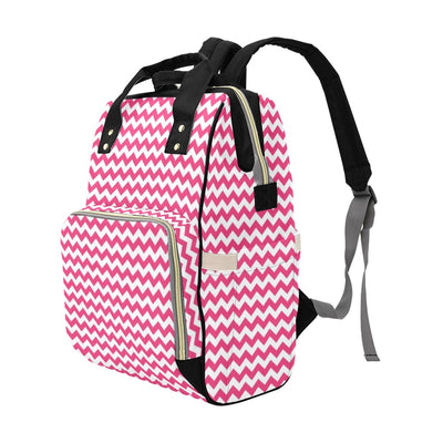 Chevron Print Design LKS402 Diaper Bag Backpack