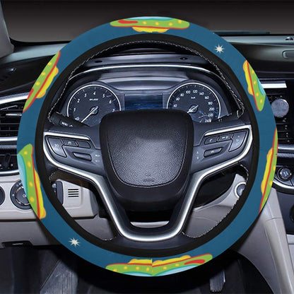 UFO Print Design LKS305 Steering Wheel Cover with Elastic Edge