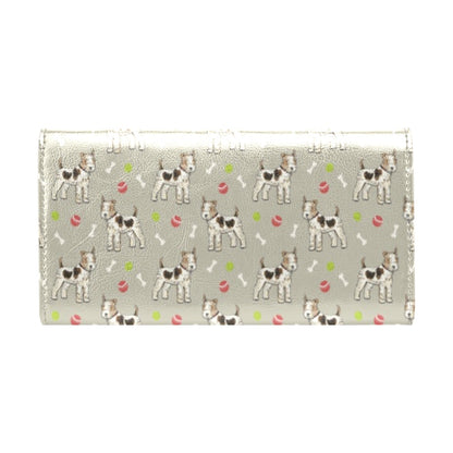 Toy Fox Terriers Print Design LKS301 Women's Trifold Wallet