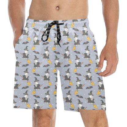 Witch Print Design LKS307 Men's Swim Trunks Beach Shorts