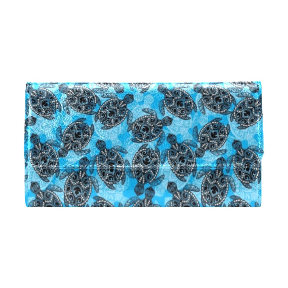 Tribal Pattern Print Design LKS307 Women's Trifold Wallet