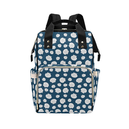 Seashell Print Design LKS3012 Diaper Bag Backpack