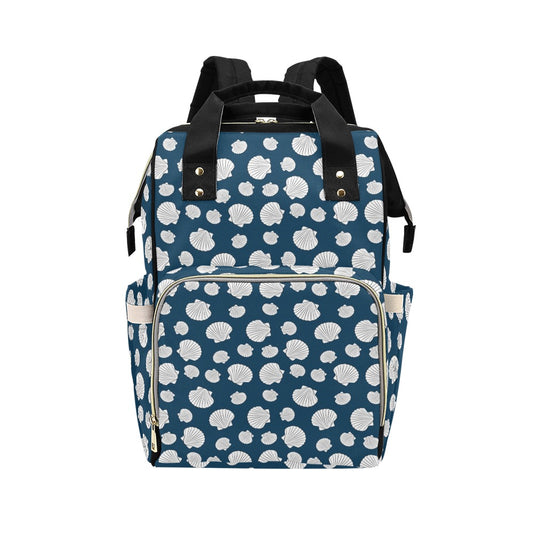 Seashell Print Design LKS3012 Diaper Bag Backpack