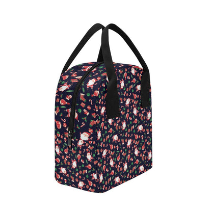 Santa Christmas Themed Print Design LKS304 Insulated Lunch Bag