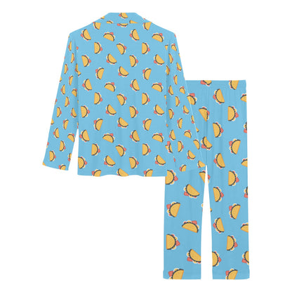 Taco Print Design LKS301 Women's Long Pajama Set