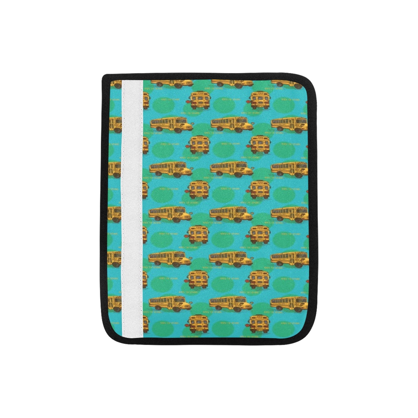 School Bus Print Design LKS308 Car Seat Belt Cover