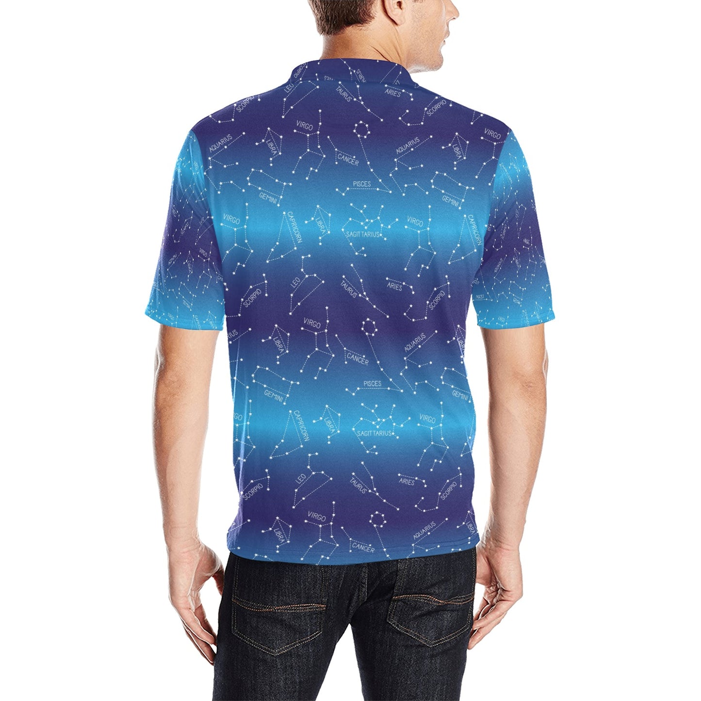 Virgo Print Design LKS302 Men Polo Shirt