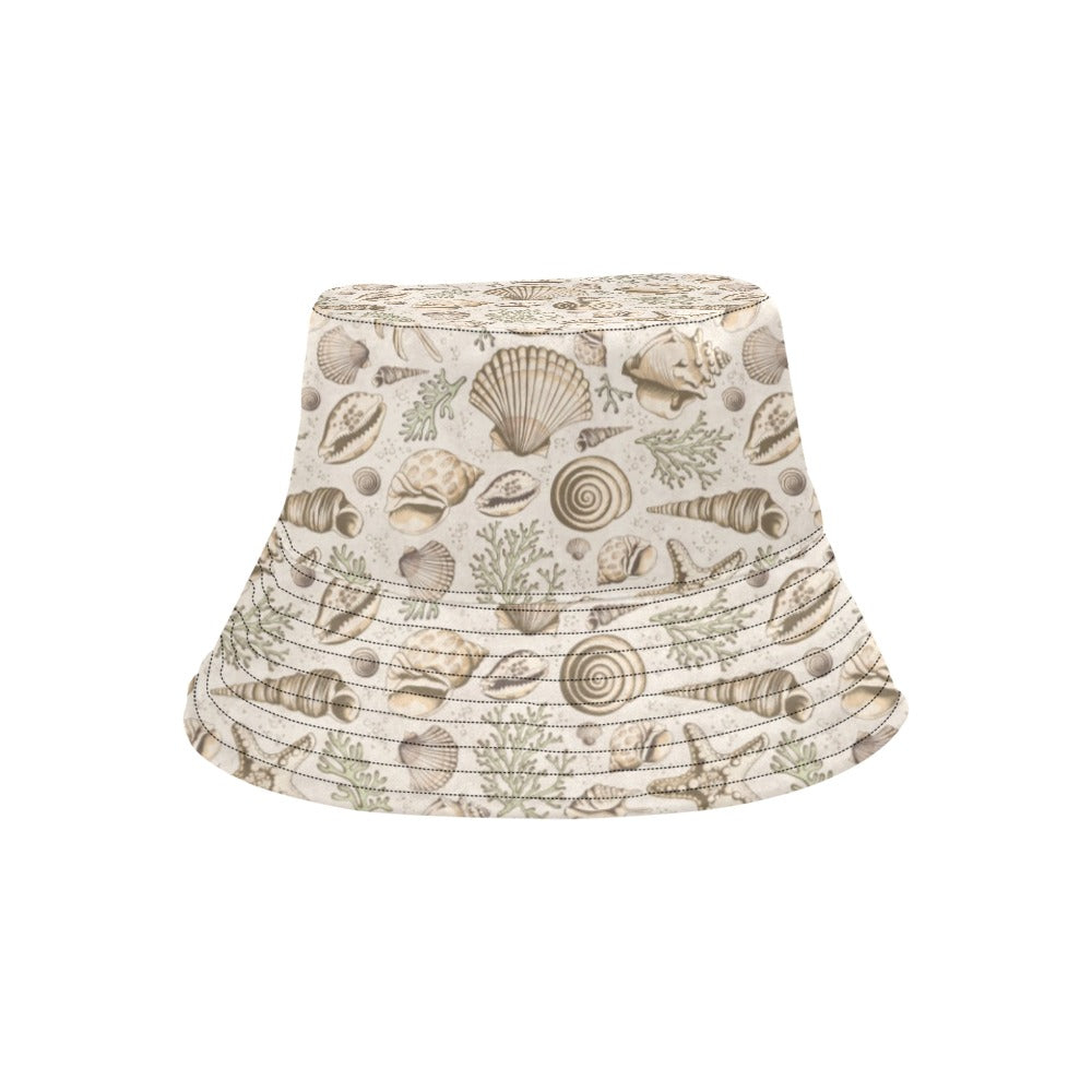 Seashell Print Design LKS304 Unisex Bucket Hat