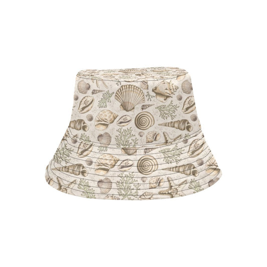 Seashell Print Design LKS304 Unisex Bucket Hat