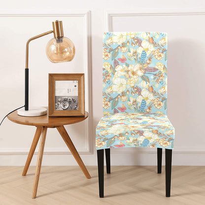 Summer Floral Print Design LKS302 Dining Chair Slipcover