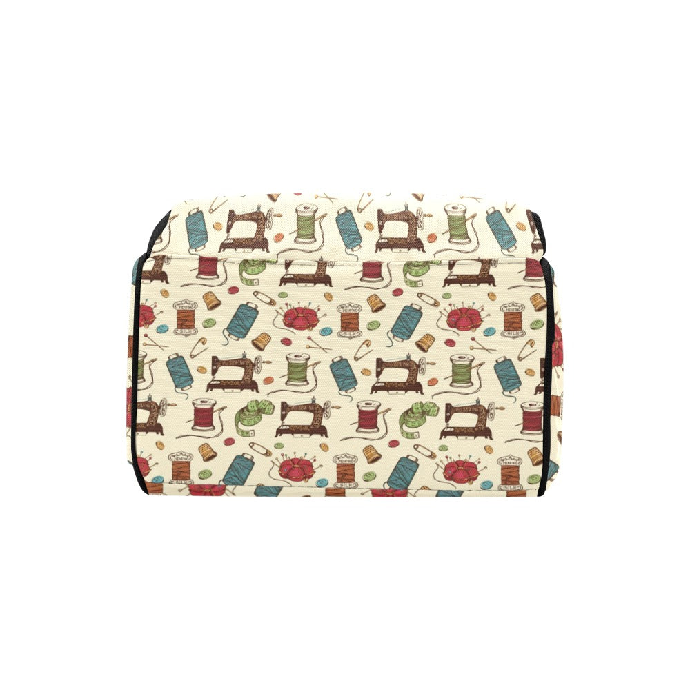 Sewing Equipment Print Design LKS303 Diaper Bag Backpack
