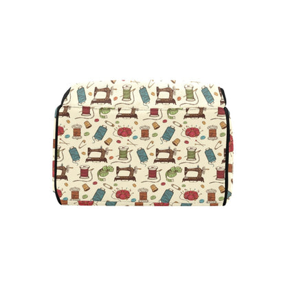 Sewing Equipment Print Design LKS303 Diaper Bag Backpack