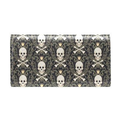 Skull King Print Design LKS307 Women's Trifold Wallet