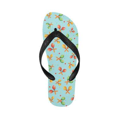 Maracas Print Design LKS402 Flip Flops