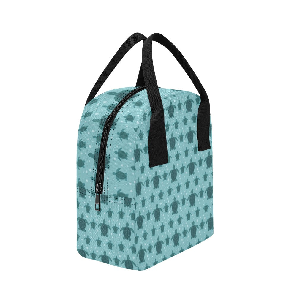Sea Turtle Print Design LKS305 Insulated Lunch Bag