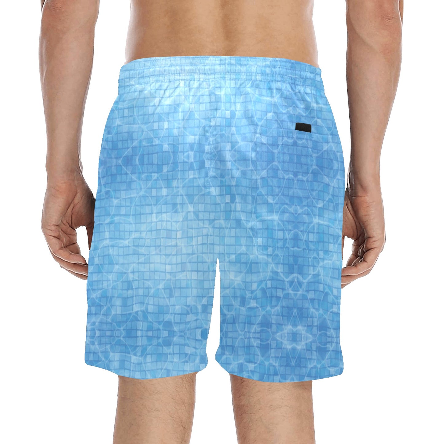 Swimming Pool Print Design LKS302 Men's Swim Trunks Beach Shorts