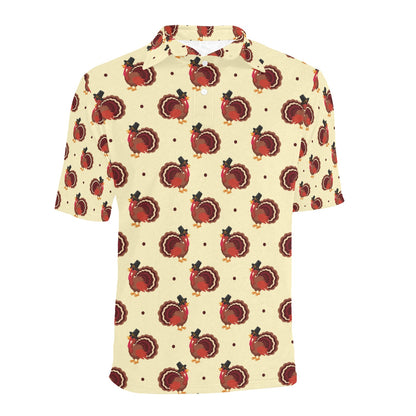 Thanksgiving Print Design LKS3010 Men Polo Shirt