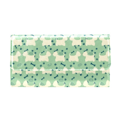 Scottish Terriers Print Design LKS302 Women's Trifold Wallet
