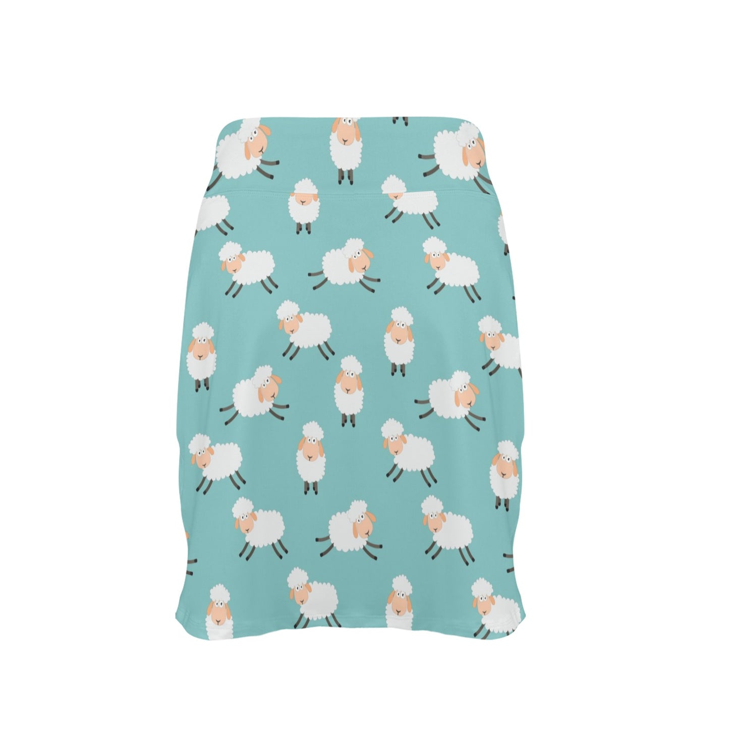 Sheep Print Design LKS406 17" Golf & Pickleball Skort with Pockets