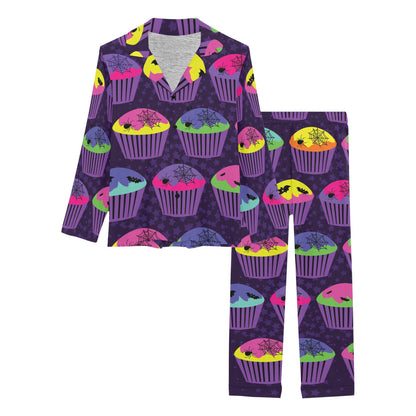 CupCake Halloween Women's Long Pajama Set