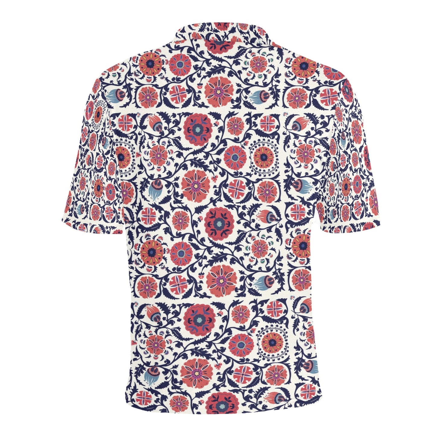 Suzani Print Design LKS304 Men Polo Shirt